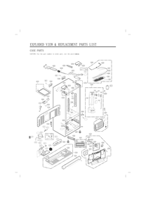 Case Parts Diagram and Parts List for GC-L288GSXM ASTCNA1 LG Refrigerator