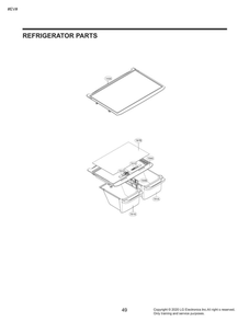 Refrigerator Parts Diagram and Parts List for DLGX4201B 00 LG Dryer