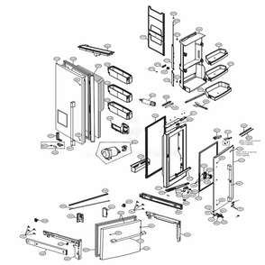 Part Location Diagram of ABQ72940044 LG CASE ASSEMBLY,PCB