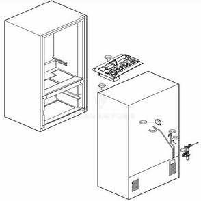 Ice Maker Parts Diagram and Parts List for LFDS22520S ASTCNA4 LG Refrigerator