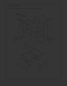 Door Parts Diagram and Parts List for GR-L318LSZM ASTCSE0 LG Refrigerator