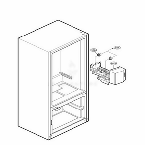 Ice Maker Parts Diagram and Parts List for LRDC20731ST ASTCLGY LG Refrigerator