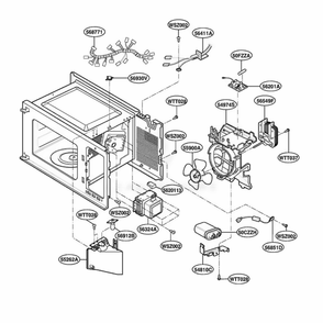 Part Location Diagram of 6877W1A181B LG LEAD WIRE Assembly