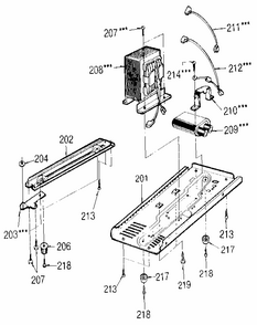Microwave Diagram and Parts List for 7218903580  Kenmore Microwave