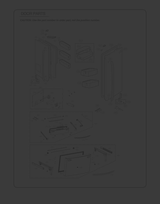 Door Parts Diagram and Parts List for GR-L31GHSXM ASTCSE0 LG Refrigerator