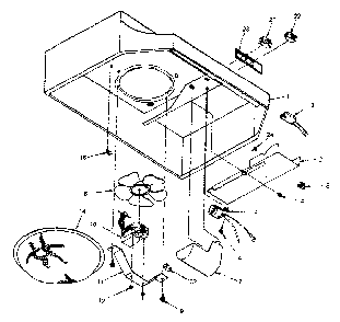 Model 233.5167810 Diagram and Parts List for 2335167810  Kenmore Range Hood