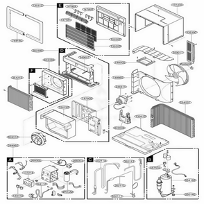 Part Location Diagram of 5403A20040N LG CONDENSER ASSEMBLY,FIRST