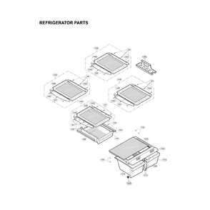 Refrigerator Diagram and Parts List for LFC23760ST 04 LG Refrigerator