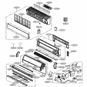 Sc Chassis Diagram and Parts List for ARNU183SCL4 AMBALUS LG Air Conditioner