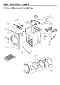 Part Location Diagram of ABJ34640621 LG CABINET ASSEMBLY
