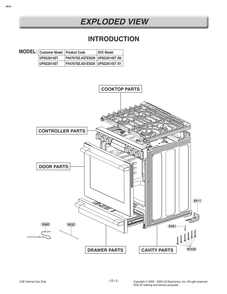 Introduction Diagram and Parts List for FH4767SS AS1ESGN LG Range