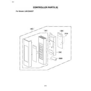 Section 1 Diagram and Parts List for LMV2083ST ASBELGA LG Microwave Oven Combo