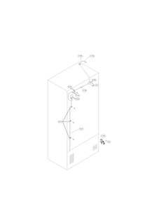 Valve And Water Tube Parts Diagram and Parts List for LFX23961ST 02 LG Refrigerator