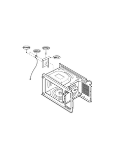 Sensor Parts Diagram and Parts List for LTRM1240ST01  LG Microwave