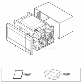 Main Diagram and Parts List for LSRM205ST CSBEVKG LG Range