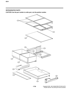 Refrigerator Parts Diagram and Parts List for GR-J248FSYM ASTCNA0 LG Refrigerator