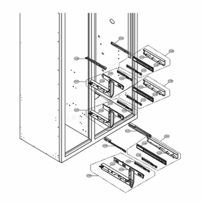 Freezer Rail Part Diagram and Parts List for LSSB2791ST ASTCNA0 LG Refrigerator