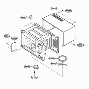 Part Location Diagram of 3112W0U033N LG CASE,U BENDING