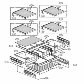 Refrigerator Parts Diagram and Parts List for LMC25785ST ASTCNA1 LG Refrigerator