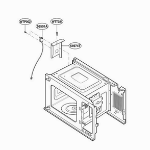 Sensor Parts Diagram and Parts List for LMH1017CVW AW1ELGA LG Range