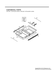 Customchill Parts Diagram and Parts List for GR-X23GHSJM ASTCNA1 LG Refrigerator