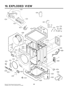 Diagram 1 Diagram and Parts List for WM5500HVA ASSEUUS LG Washer