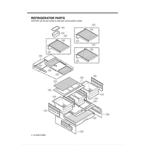 Section 5 Diagram and Parts List for LFX25971SW ASW2LGA LG Refrigerator