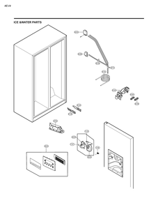 Ice &water Parts Diagram and Parts List for GM-L237LQJM ASWCSE1 LG Refrigerator