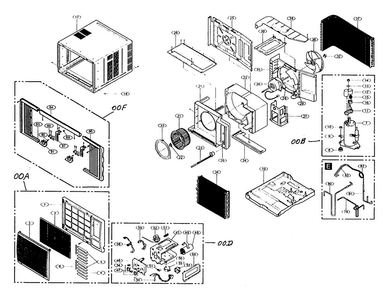 Part Location Diagram of 4959AR3402E LG CURTAIN ASSEMBLY