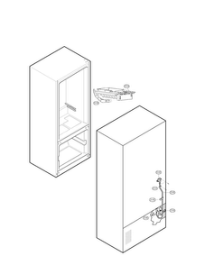 Water And Ice Maker Parts Diagram and Parts List for LFC25776ST 00 LG Refrigerator