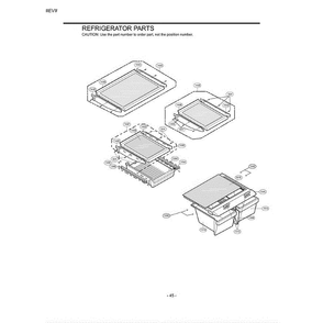 Section 4 Diagram and Parts List for LRBC22522WW ASWCLGG LG Refrigerator