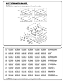 Refrigerator Parts Diagram and Parts List for GR-L318LQTM AWBCSE2 LG Refrigerator