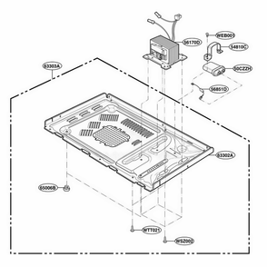 Part Location Diagram of 6170W1D066A LG TRANSFORMER,HIGH VOLTAGE