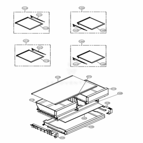 Refrigerator Parts Diagram and Parts List for LFXS26596S ASTCNA2 LG Refrigerator
