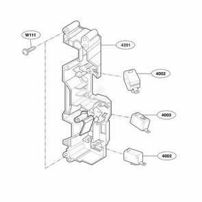 Latch Board Parts Diagram and Parts List for JVM1490WH AWHEGEU LG Range