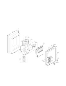 Ice Bank Parts Diagram and Parts List for LFX25971SW 01 LG Refrigerator