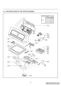 Part Location Diagram of MGC65100305 LG PANEL,REAR