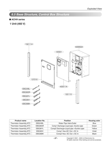 Diagram 6 Diagram and Parts List for ACHH017HBAB ABEAAAU LG Air Conditioner