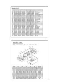 Case Parts Diagram and Parts List for GC-B258USNP ASTCSE5 LG Refrigerator