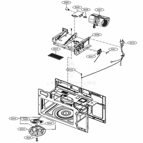 Interior Parts 2 Diagram and Parts List for LMV1763ST CSBELNA LG Range