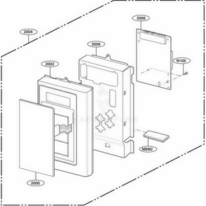 Part Location Diagram of 4781W1M336C LG CONTROLLER ASSEMBLY,KEYP