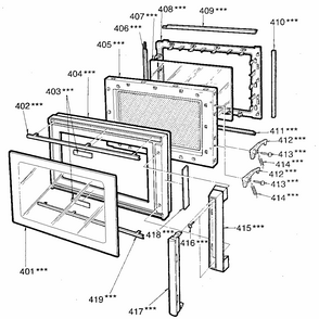 Part Location Diagram of 500921 LG Latch ferite