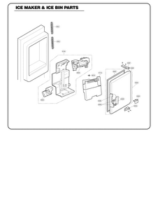 Ice Maker Parts Diagram and Parts List for 79571093111  Kenmore Refrigerator