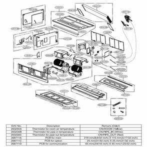Part Location Diagram of MGC63182103 LG PANEL,FRONT