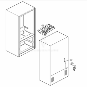Icemaker Parts Diagram and Parts List for LDCS24223B AWBCNA0 LG Refrigerator
