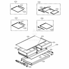 Refrigerator Parts Diagram and Parts List for LFXS28968D ASBCNA0 LG Refrigerator