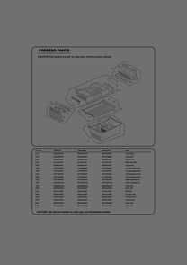 Freezer Parts Diagram and Parts List for GR-L268LQTM ASWCSE1 LG Refrigerator