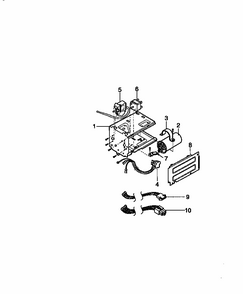Part Location Diagram of 4994AR1494D LG BASE