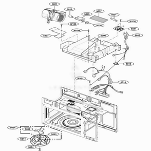 Interior Parts 2 Diagram and Parts List for 85032 CWHESEA LG Wall Oven