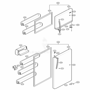 Part Location Diagram of ADC73945711 LG DOOR ASSEMBLY,REFRIGERATOR